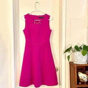 Ivanka Trump Hot Pink Party/Work A Line Dress, 4